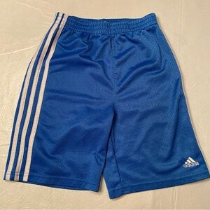 Adidas Boys Blue Athletic Shorts Size 7X- Great Condition
